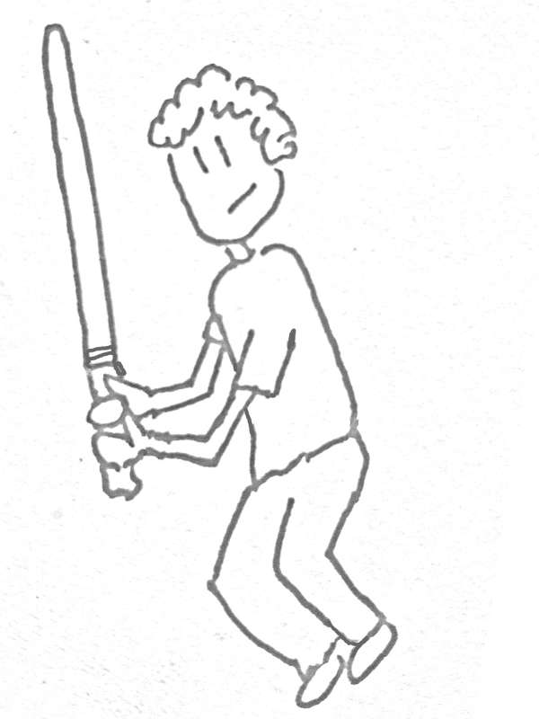 Lightsaber Jan Drawing